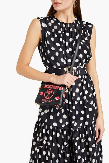 MOSCHINO Printed leather shoulder bag