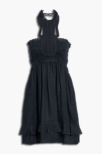 ISABEL MARANT Gota ruffled linen-gauze dress