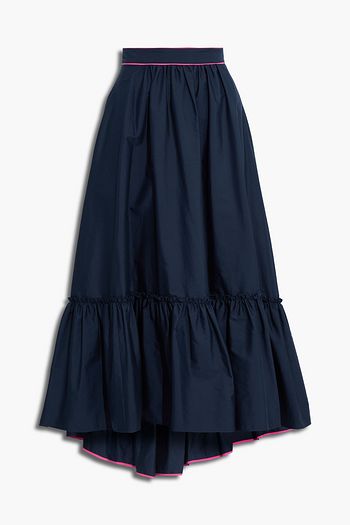 ROKSANDA ギャザー入り コットンポプリン ミディスカート