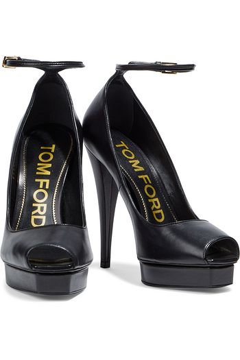 TOM FORD Leather platform pumps