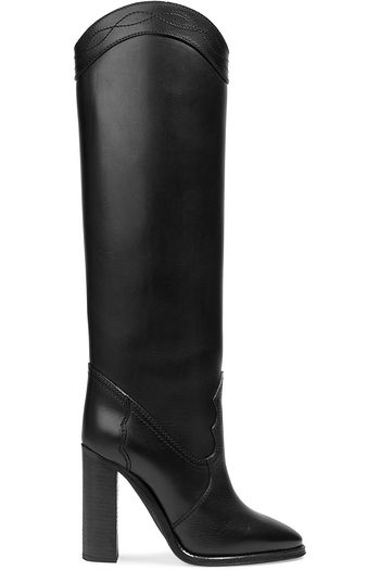 SAINT LAURENT Leather knee boots