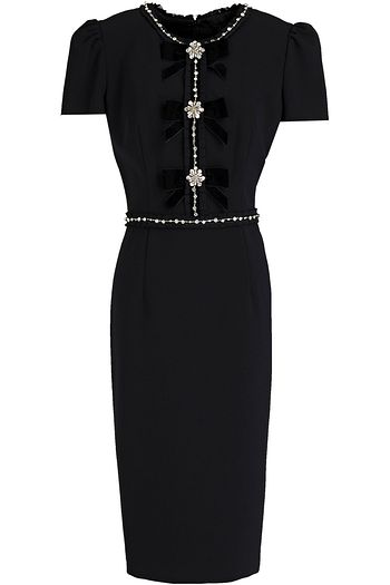 JENNY PACKHAM Embellished pleated cady dress