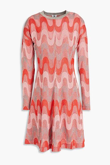 M MISSONI Metallic crochet-knit mini dress