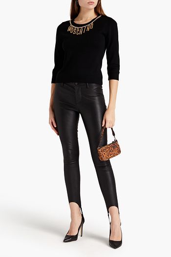 MOSCHINO Embellished wool sweater