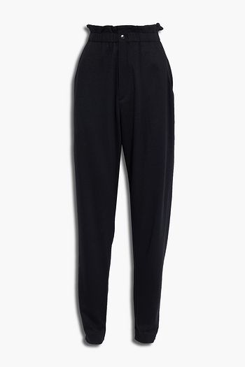ISABEL MARANT Ribbed-knit wool-jersey tapered pants