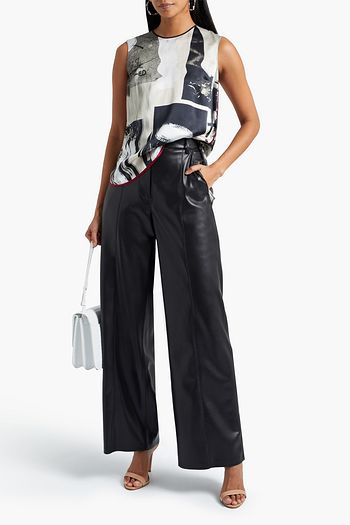 ROKSANDA Elmo printed silk-satin top