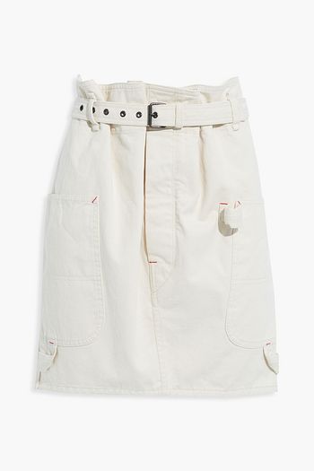 ISABEL MARANT Cotton-twill carpenter mini skirt