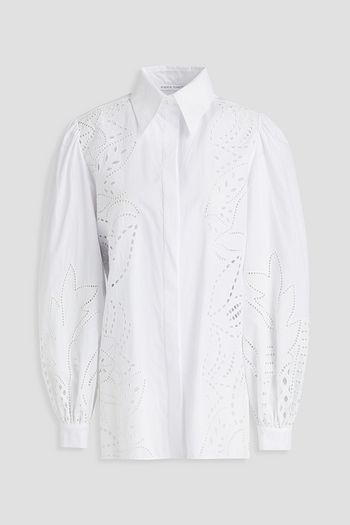 ALBERTA FERRETTI Broderie anglaise cotton-blend shirt