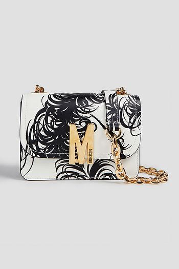 MOSCHINO Printed leather shoulder bag