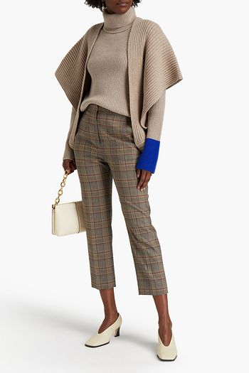 ROKSANDA Melierter Rollkragenpullover aus gerippter Wolle