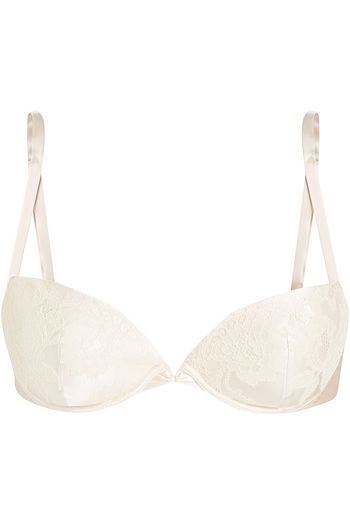 CARINE GILSON Leavers lace and stretch-silk satin push-up bra