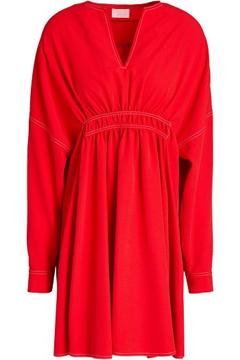 GIAMBA Gerafftes Minikleid aus Crêpe