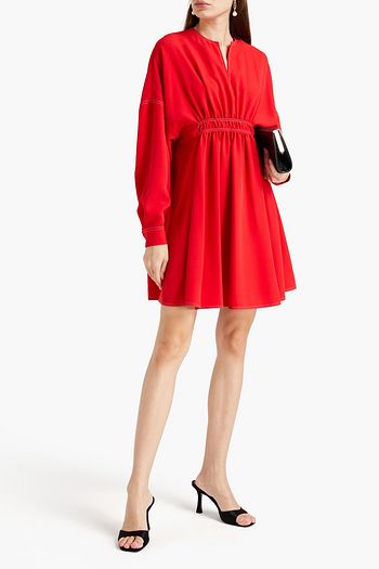 GIAMBA Gerafftes Minikleid aus Crêpe