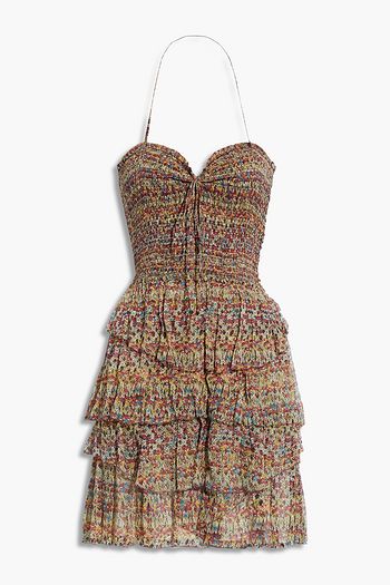 ISABEL MARANT ÉTOILE Elma shirred silk-crepe dress
