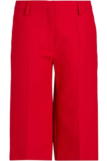 VALENTINO Wool and silk-blend crepe shorts