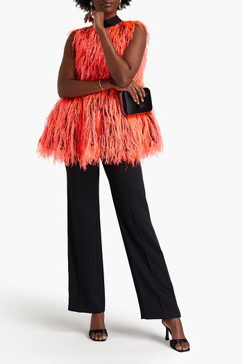 ROKSANDA Fil coupé organza peplum top