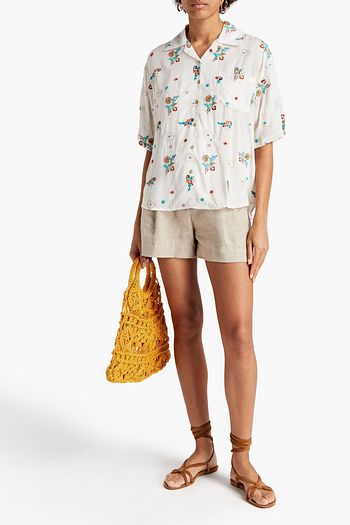 ANTIK BATIK Houla embroidered voile shirt