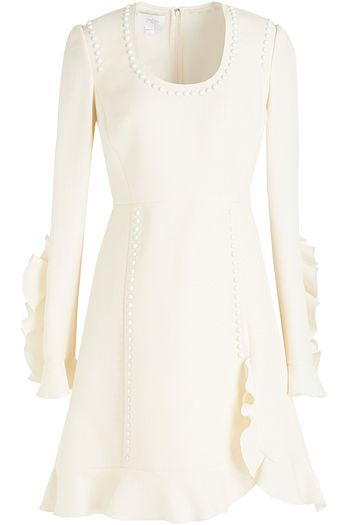 GIAMBATTISTA VALLI Ruffled embellished crepe dress