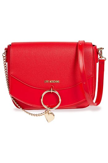 LOVE MOSCHINO Schultertasche aus strukturiertem Kunstleder mit Verzierung