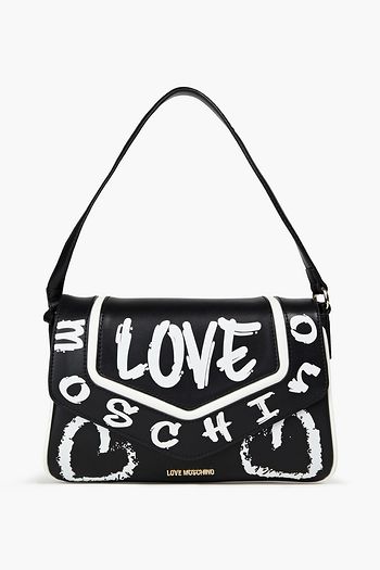LOVE MOSCHINO Schultertasche aus Kunstleder mit Print