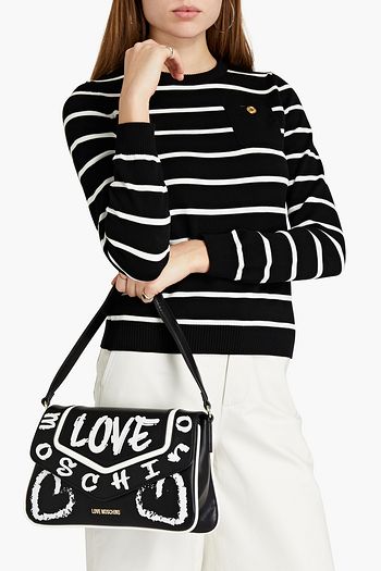 LOVE MOSCHINO Schultertasche aus Kunstleder mit Print