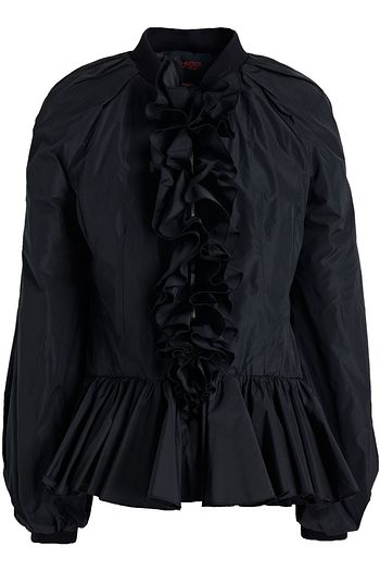 GIAMBATTISTA VALLI Ruffled shell peplum jacket