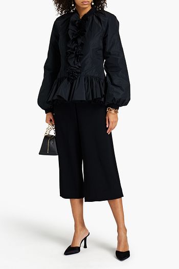 GIAMBATTISTA VALLI Ruffled shell peplum jacket