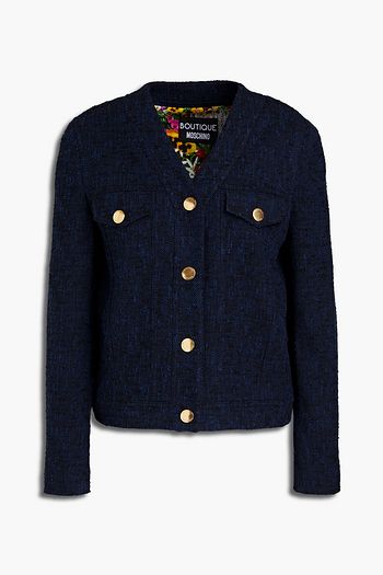 BOUTIQUE MOSCHINO Cotton-blend bouclé-tweed jacket