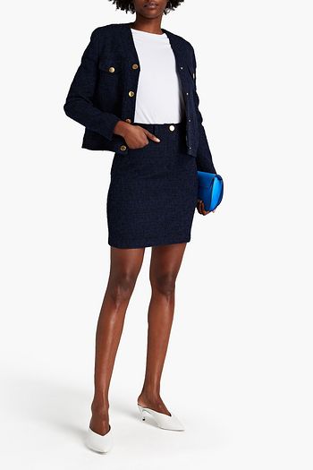 BOUTIQUE MOSCHINO Cotton-blend bouclé-tweed jacket