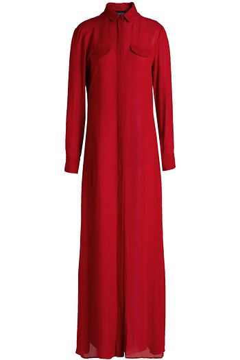 GIAMBATTISTA VALLI Crepe maxi shirt dress