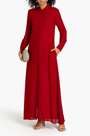 GIAMBATTISTA VALLI Crepe maxi shirt dress