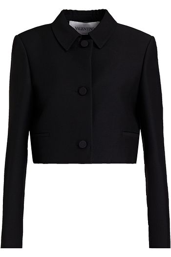 VALENTINO Cropped Jacke aus Crêpe