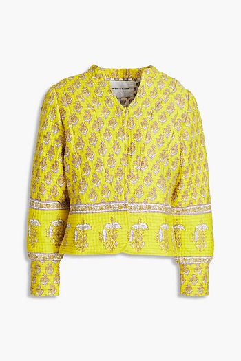 ANTIK BATIK Mori quilted floral-print cotton coat