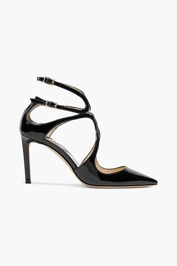 JIMMY CHOO Lancer 85 patent-leather pumps