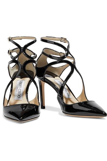 JIMMY CHOO Lancer 85 patent-leather pumps