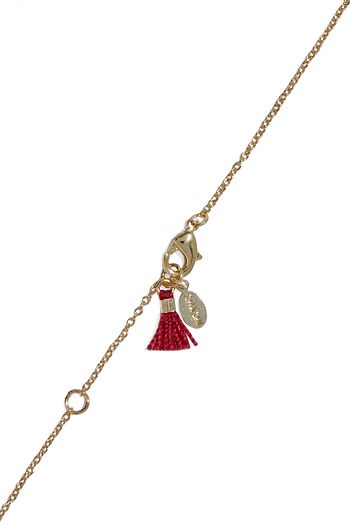 SHASHI 18-karat gold vermeil crystal necklace