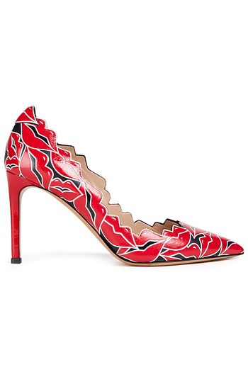 VALENTINO GARAVANI Pumps aus bedrucktem Lackleder