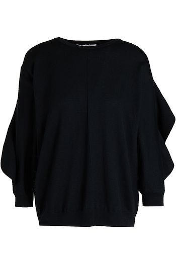 VALENTINO Pullover aus Wolle mit Rüschen und Spitzenbesatz