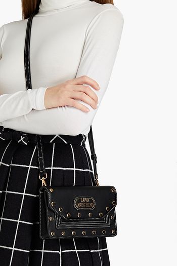 LOVE MOSCHINO Studded faux leather shoulder bag