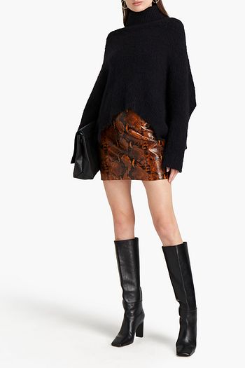 VALENTINO Brushed mohair-blend turtleneck sweater