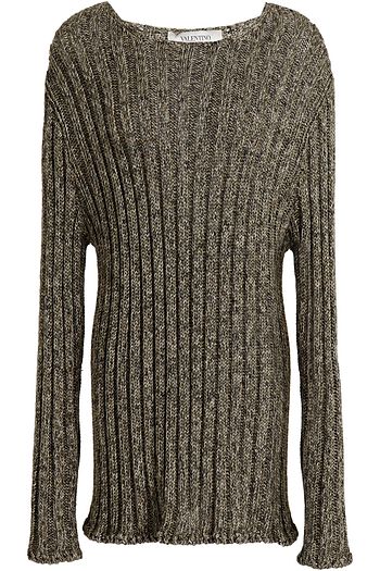 VALENTINO Gerippter Pullover aus Leinen