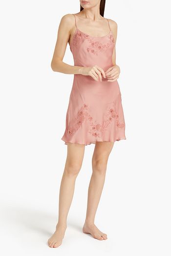 CARINE GILSON Embellished silk nightdress