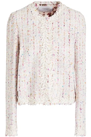 GIAMBATTISTA VALLI Embroidered bouclé-tweed jacket