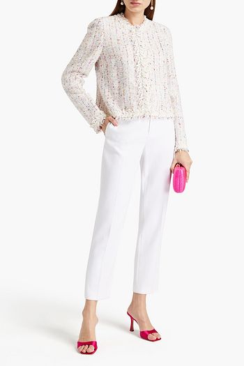 GIAMBATTISTA VALLI Embroidered bouclé-tweed jacket
