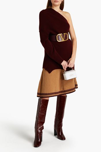 VALENTINO Kaschmirpullover mit asymmetrischer Schulterpartie