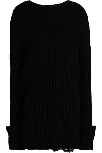 VALENTINO Gerippter Pullover aus einer Woll-Kaschmirmischung