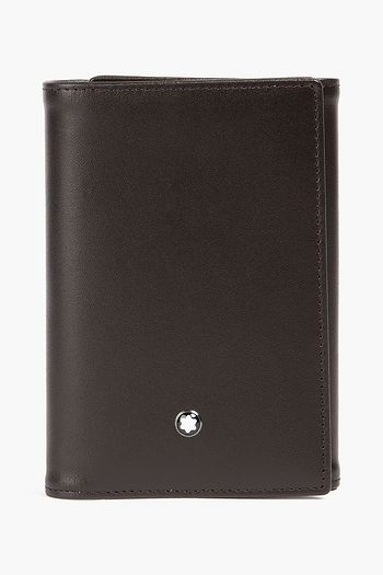 MONTBLANC Logo-appliquéd leather wallet