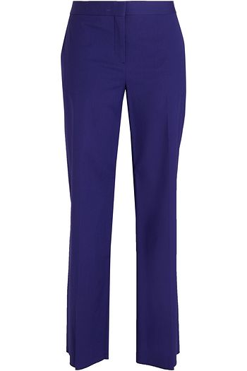 VALENTINO Cotton-blend poplin straight-leg pants