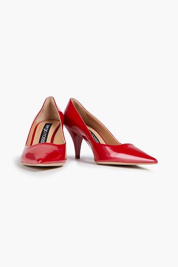 SERGIO ROSSI Metallic patent-leather pumps