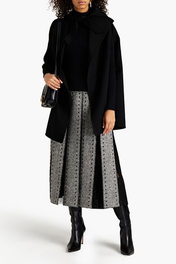 VALENTINO Wool and cashmere-blend cape
